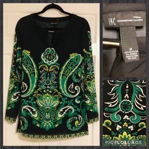 INC| long sleeve jersey tunic